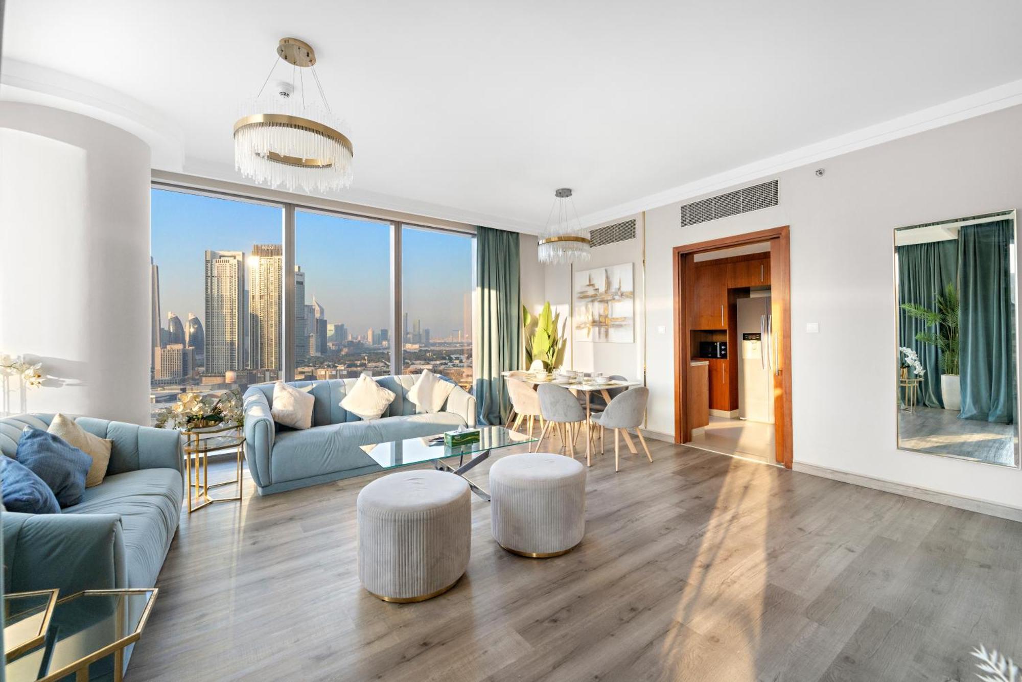 First Class 2Br With Full Burj Khalifa And Fountain View Dubaï Extérieur photo
